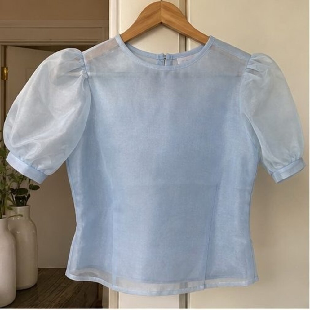 Teal Smocked Top